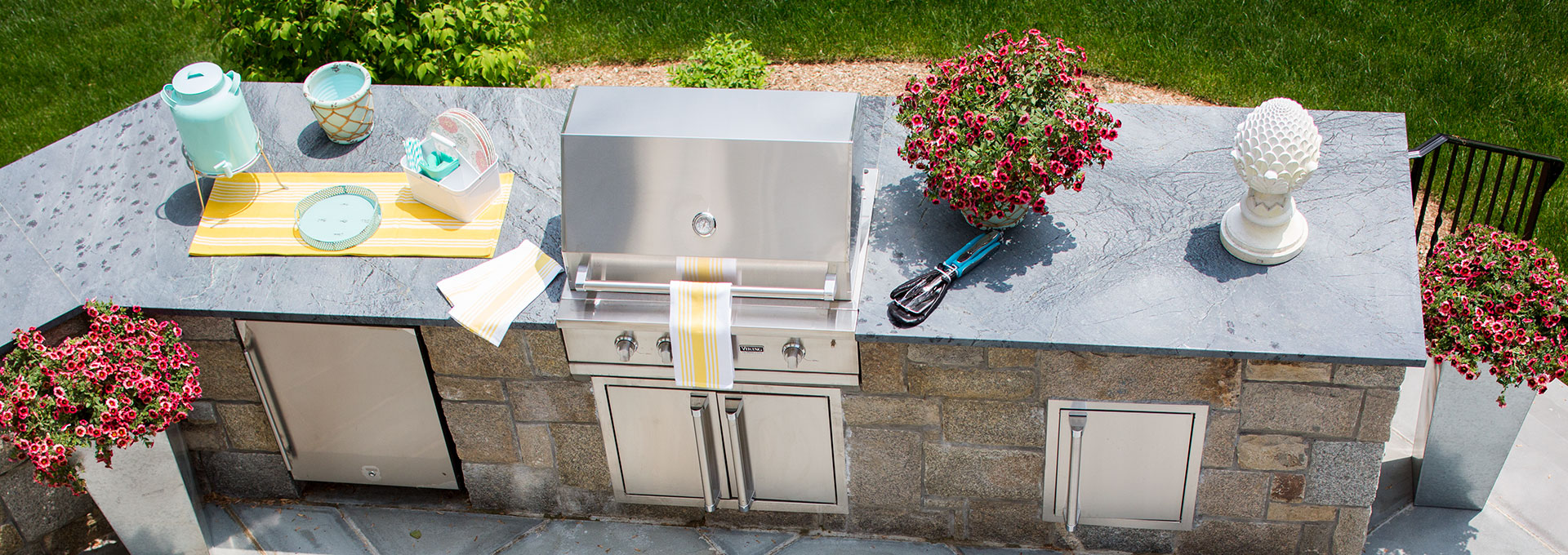 outdoor stone grilling station - Outdoor Surface Material at Connecticut Stone