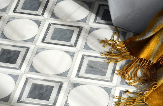 Bianco Dolomiti Marble Floor