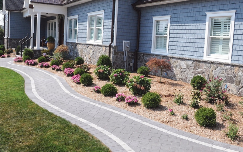 Concrete Paver Patio With Natural Stone Look And Durable Outdoor Surface