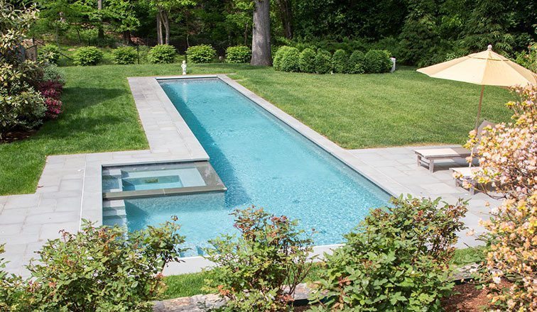 stone pool deck