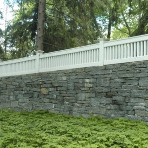square cut stone wall - stone surfacing for outdoors