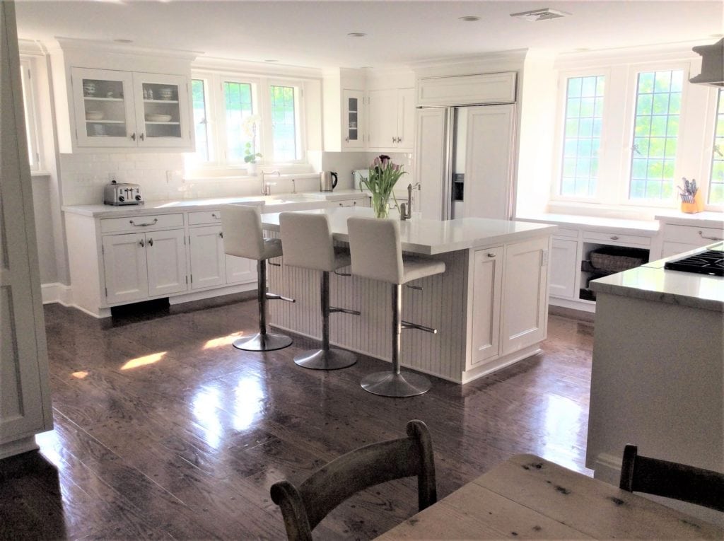 White Kitchen Renovation: Completed with Quartz Countertops