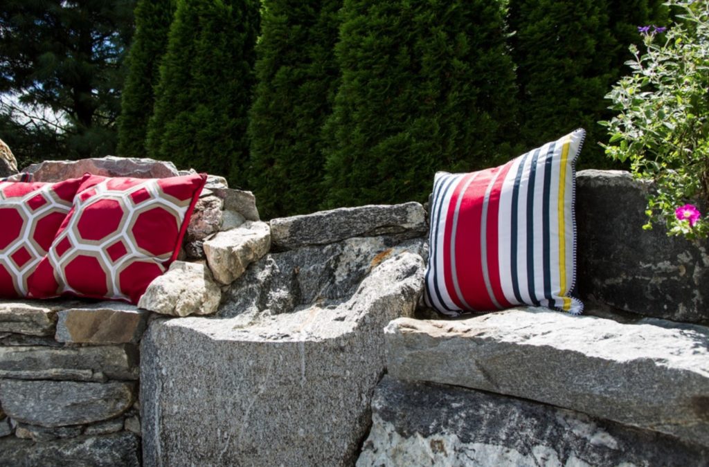 Natural stone benches online for garden near me