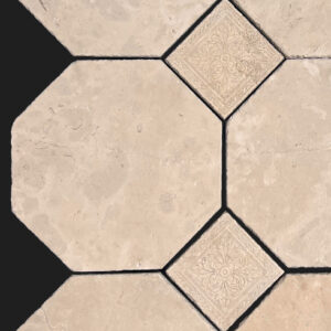 Creme Santarem Octagon 16x16