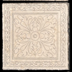 Creme Santarem Undulated Deco 6.5x6.5