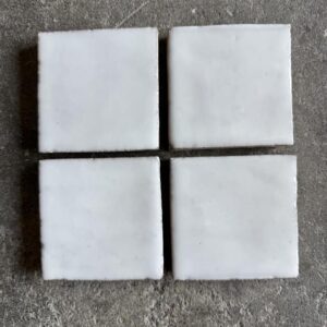 Bianco Perla Terracotta 4”x4”x5/8”