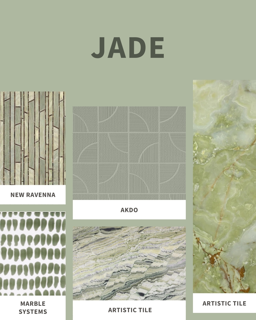 Jade green tile.