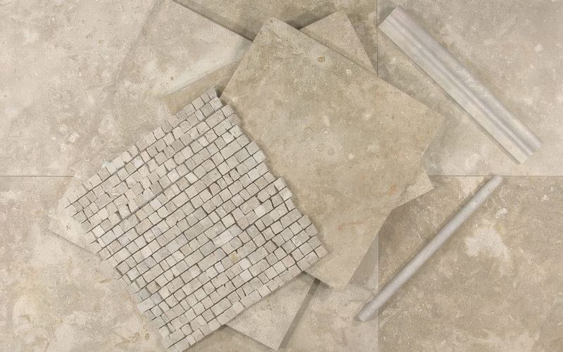 Limestone in different forms.